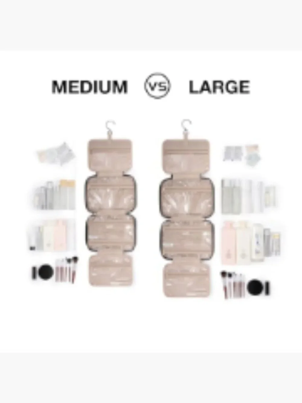 Toiletry Bag Travel Hanging Hook Water-resistant Makeup Cosmetic Organizer